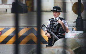 Armed Policewoman UK by d3lf