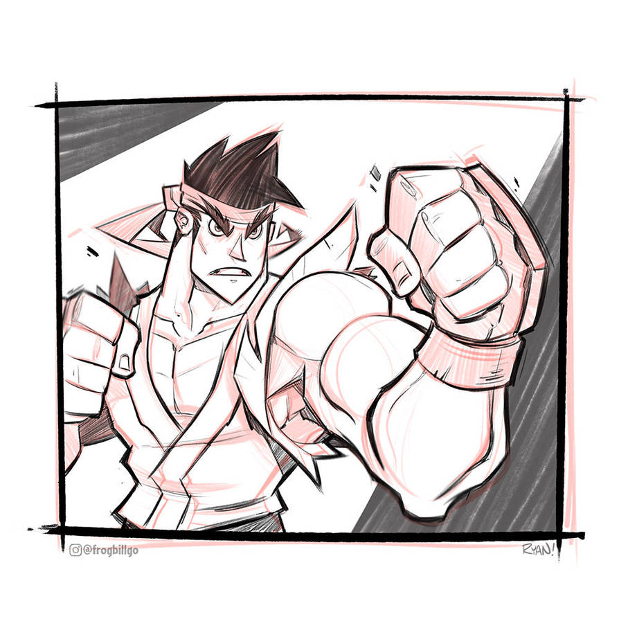 Ryu Sketch! by frogbillgo