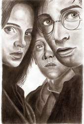 Hermione, Ron and Harry - POA by Eileen9