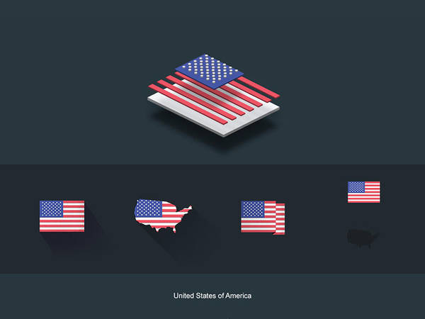 FlatFlags USA by capdevil13