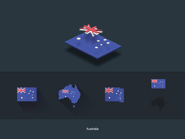 FlatFlags Australia by capdevil13