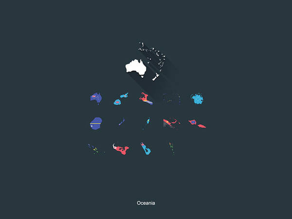 Flat Flags Oceania by capdevil13
