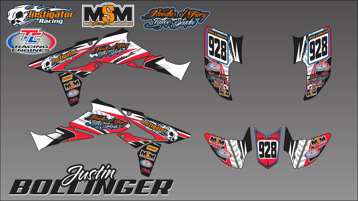 Justin Bollinger 2013 Honda TRX450R Graphics Kit by 54warrior on DeviantArt