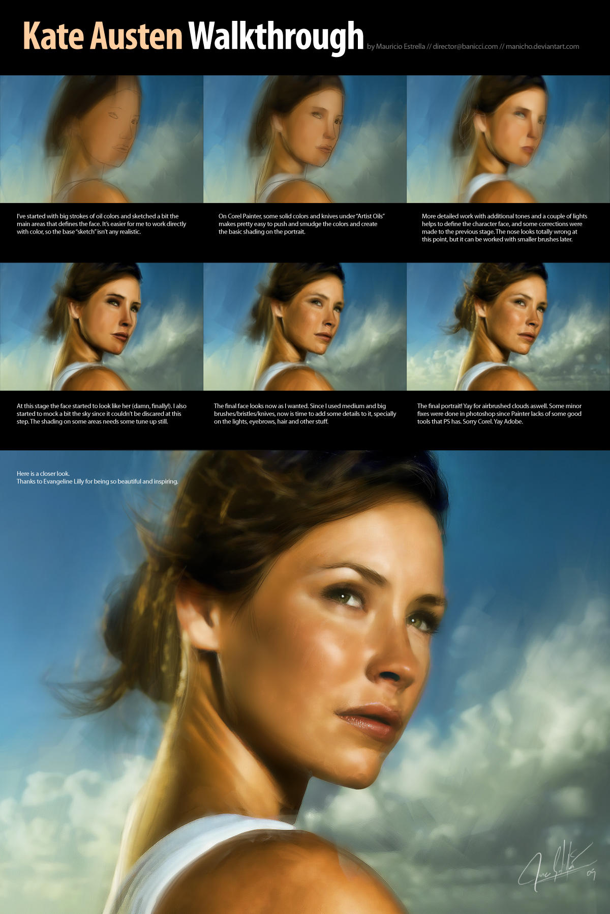 Kate Austen Portrait by mauricioestrella