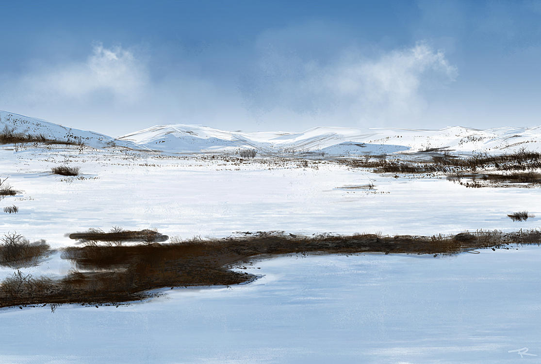 Winter Landscape Speedpaint by beyond-time