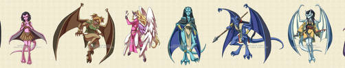 Gargoyles: Gar-girls 2 by YoukaiYume