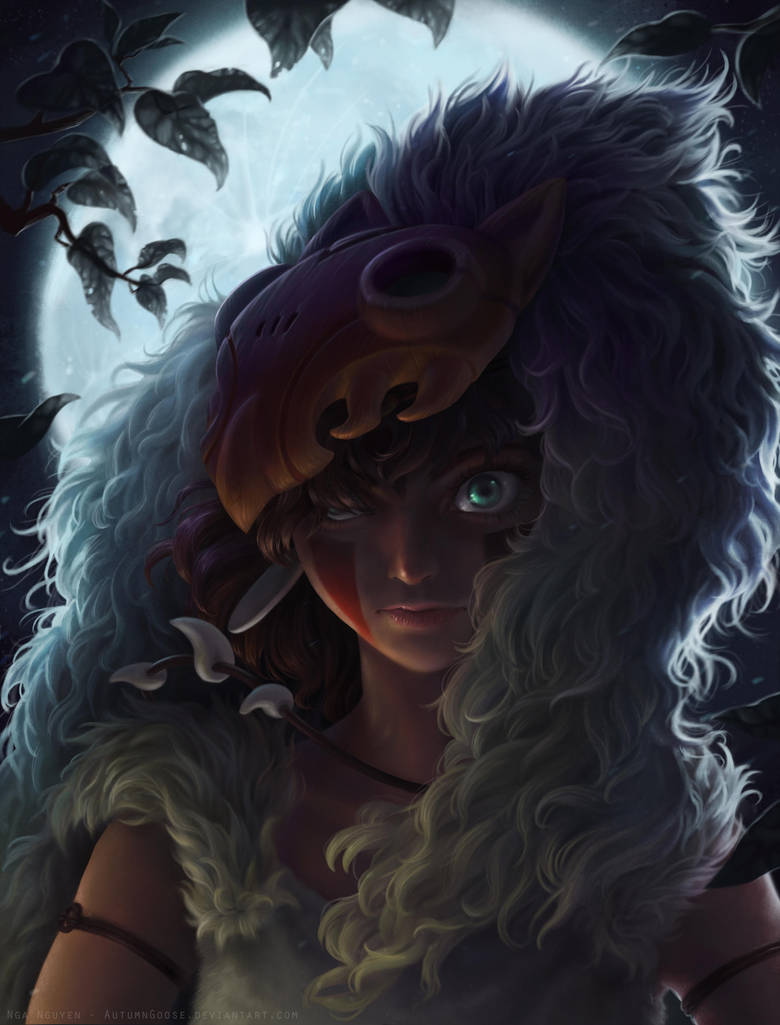 eye of the night - mononoke fan art by AutumnGoose