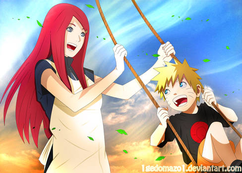 Kushina and Naruto *-* by 1GedoMazo1