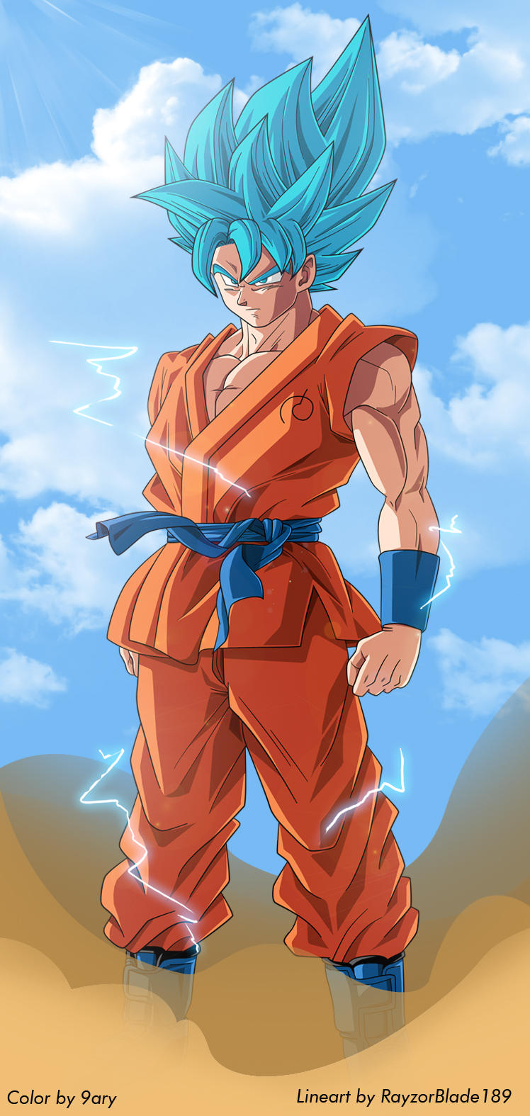 Goku ssgss by 9ary