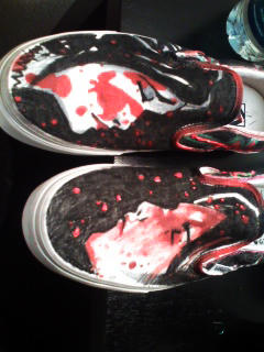 My chemical romance vans by Very-HandsomeAwkward