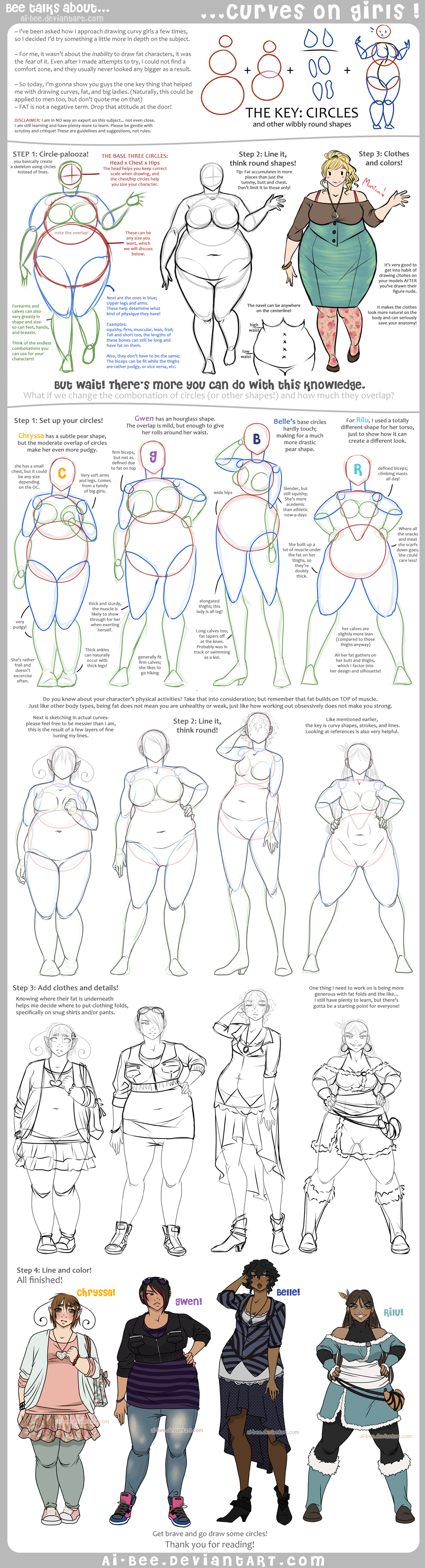 Tutorial - Curves on Girls by Beedalee-Art