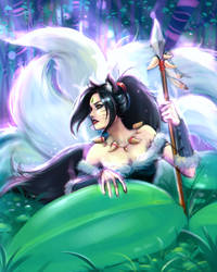 Ahri - The Beastial Huntress by BannanaPower