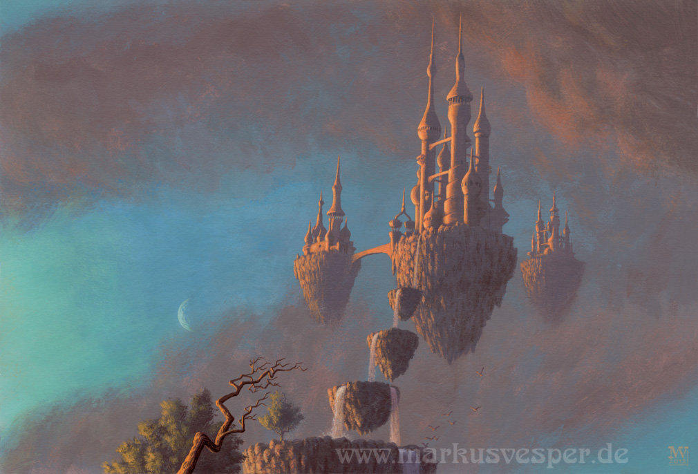Castles in the sky by Acrylicdreams
