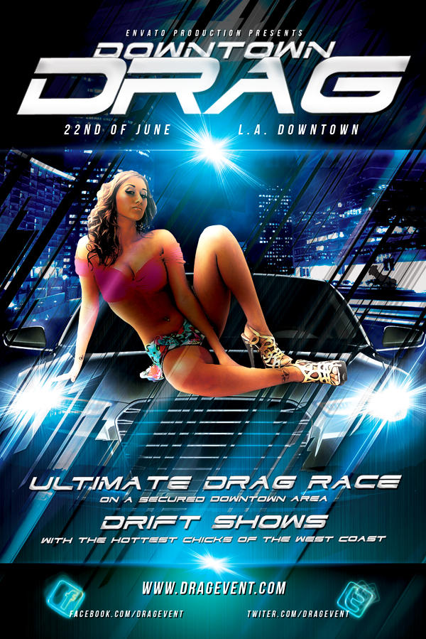 Downtown Drag flyer template by naranch