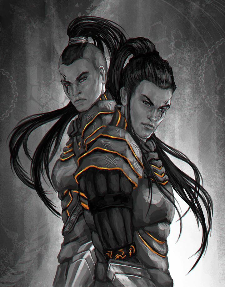 Twins by cyberaeon