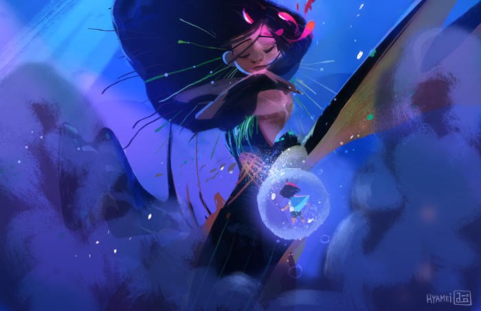 Meeting the goddess Magwayen by hyamei