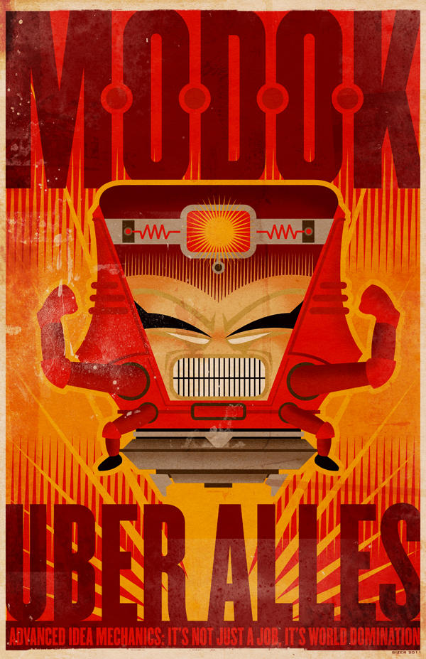 March MODOK Madness Poster by PaulSizer