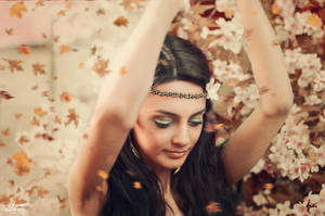 Dance with the amber leaves by AnnOmar