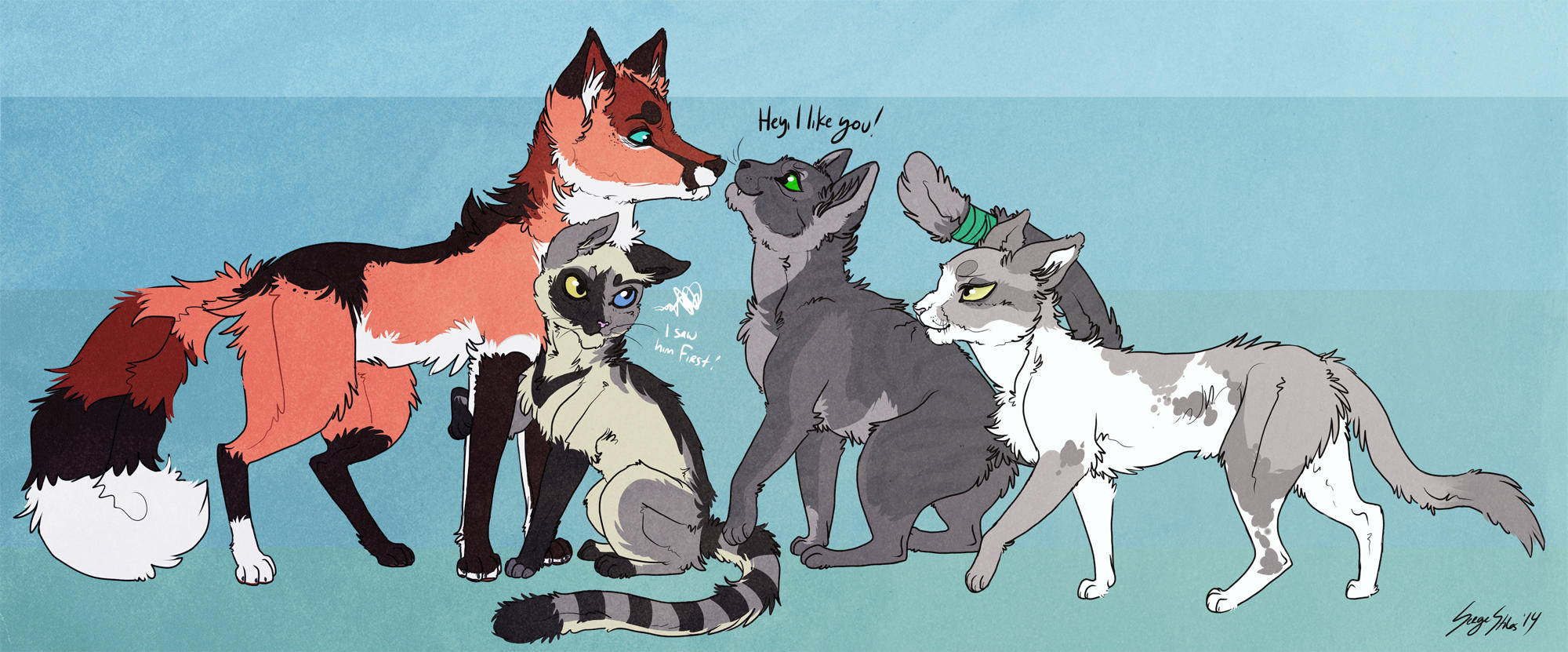 Cole and Cats by Serge-Stiles