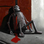Robot is dead by Waldemar-Kazak