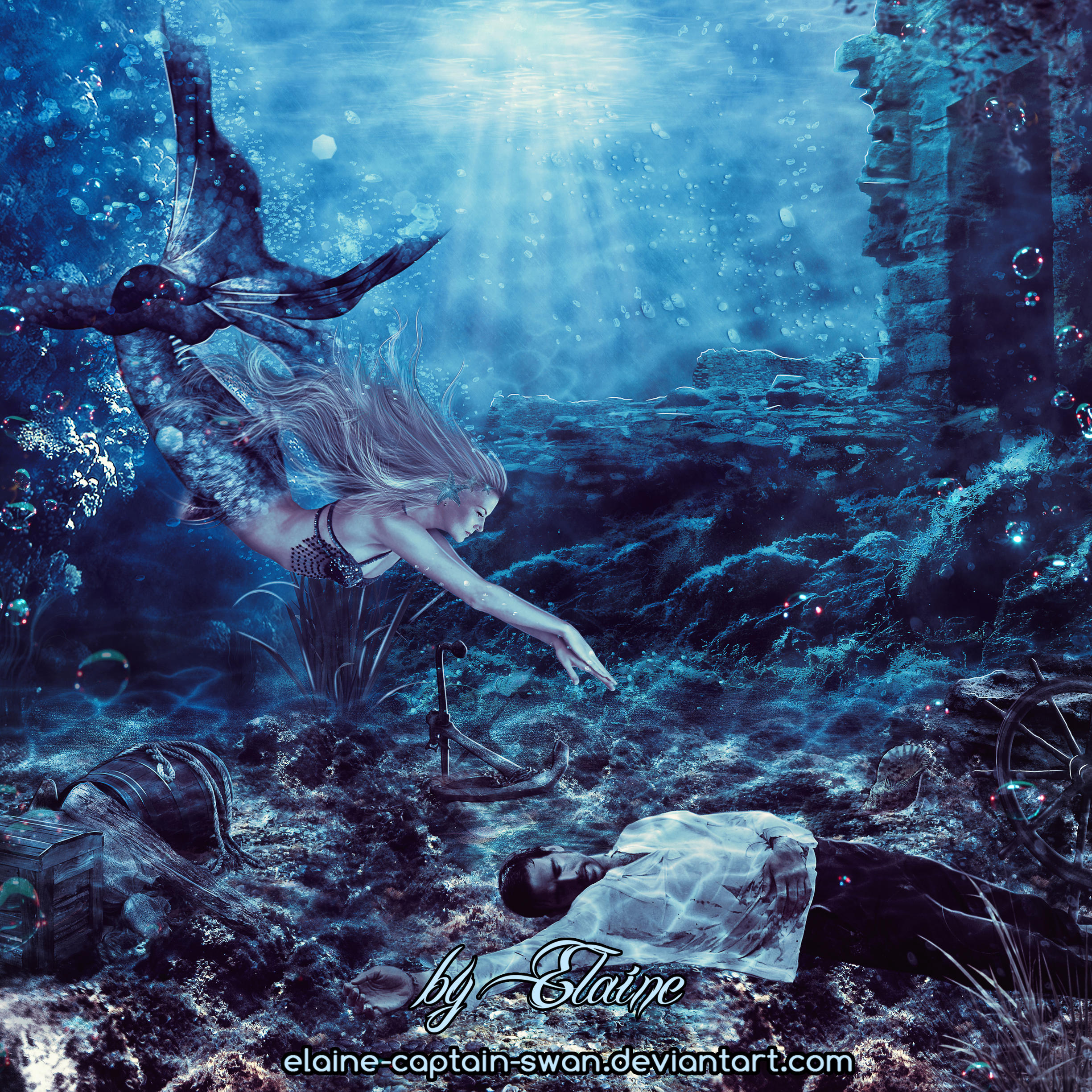 Captain Swan AU by Elaine-captain-swan