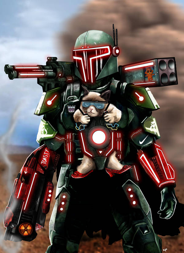Boba Fett x Grumpy Cat by HeroforPain