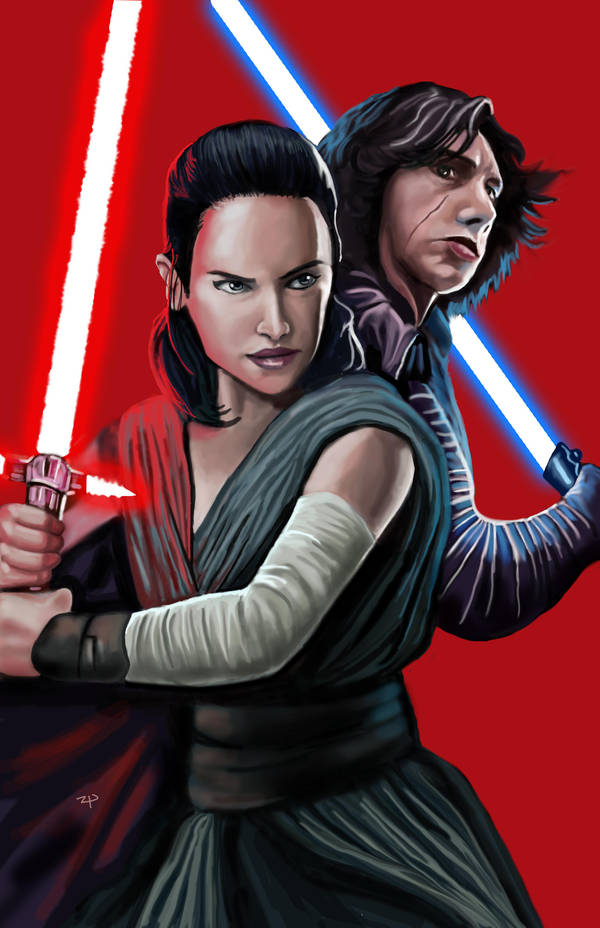 Throne room - Rey and Kylo by HeroforPain