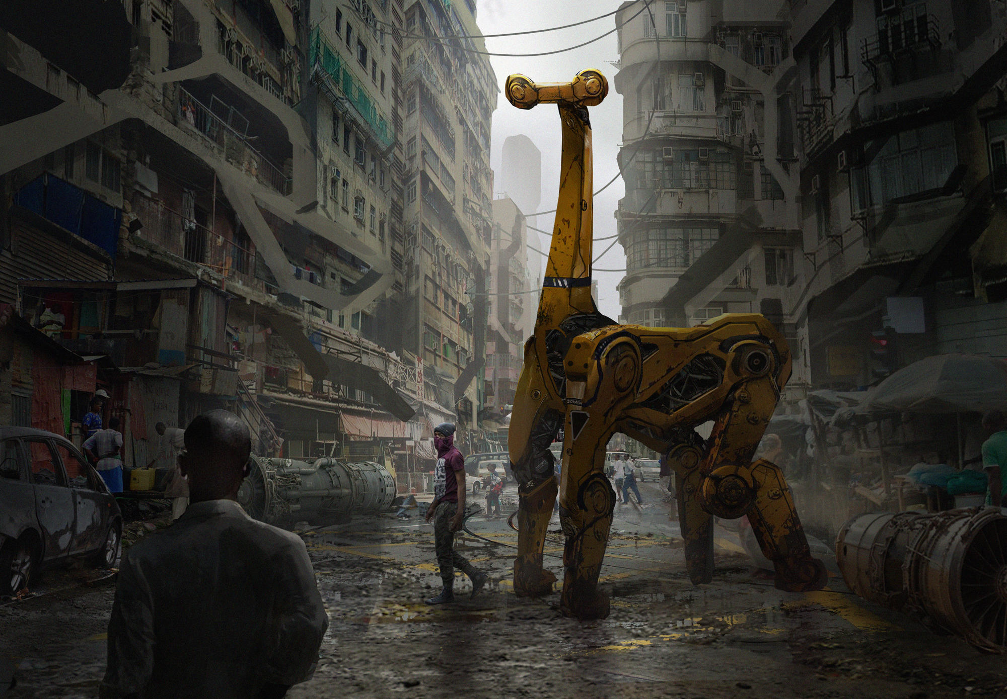 Giraffe Mech by eddie-mendoza