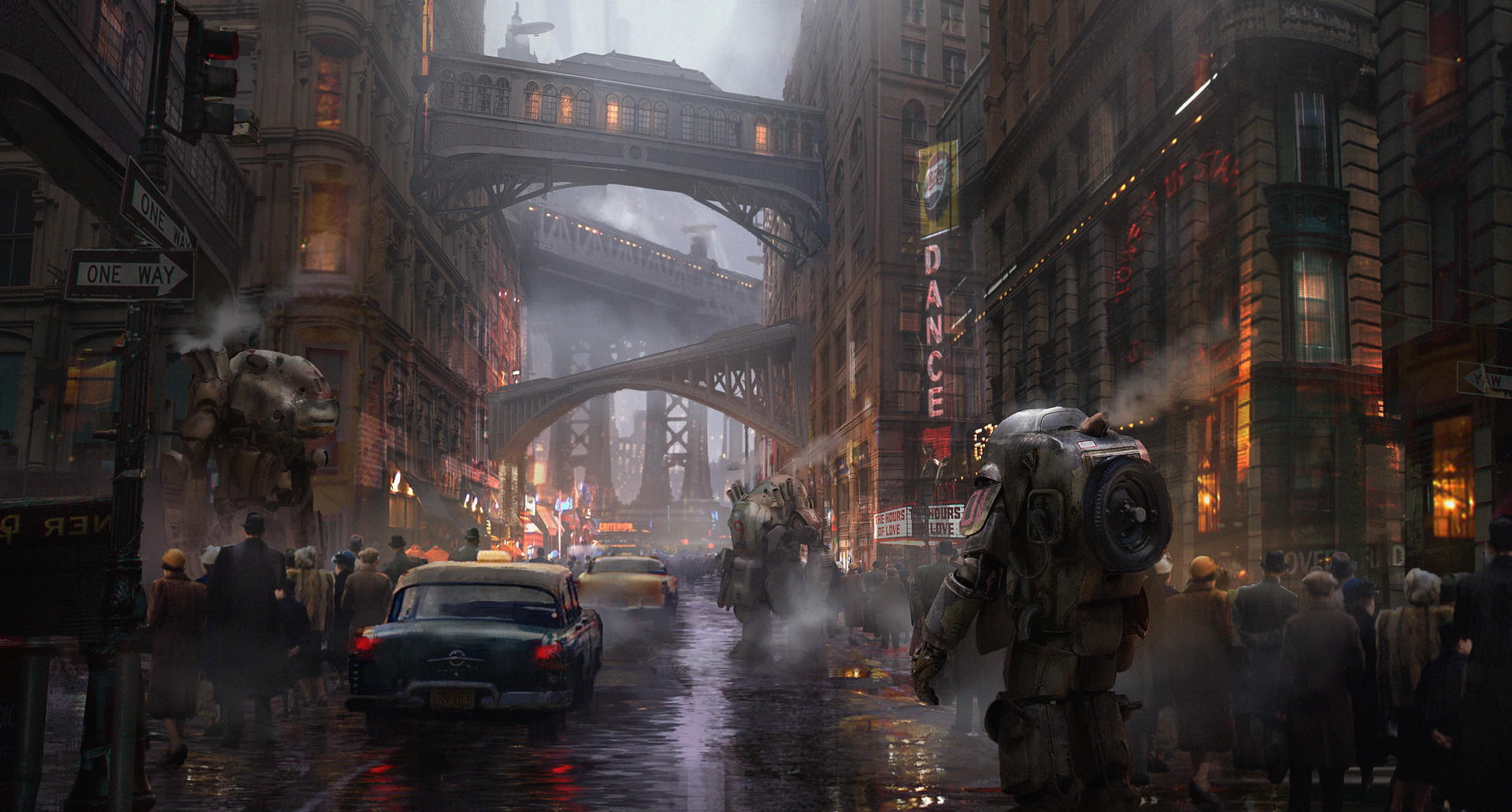 Rainy Street by eddie-mendoza