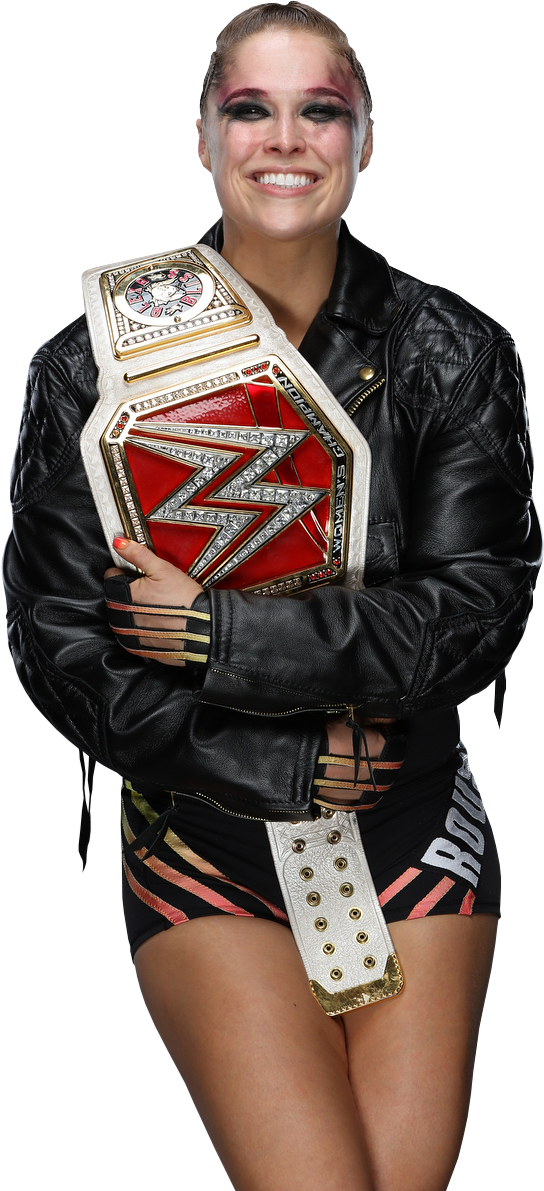 Ronda Rousey NEW RAW Women's Champion Render 2 by AmbriegnsAsylum16 on