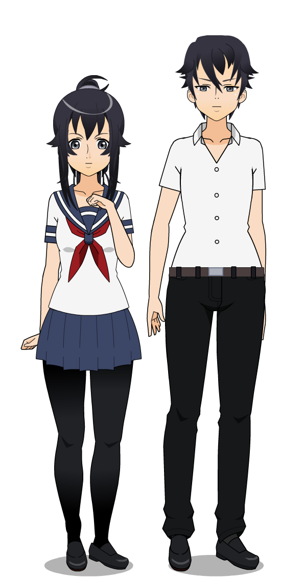 Yandere Chan And Yandere Kun By Hairblue On Deviantart