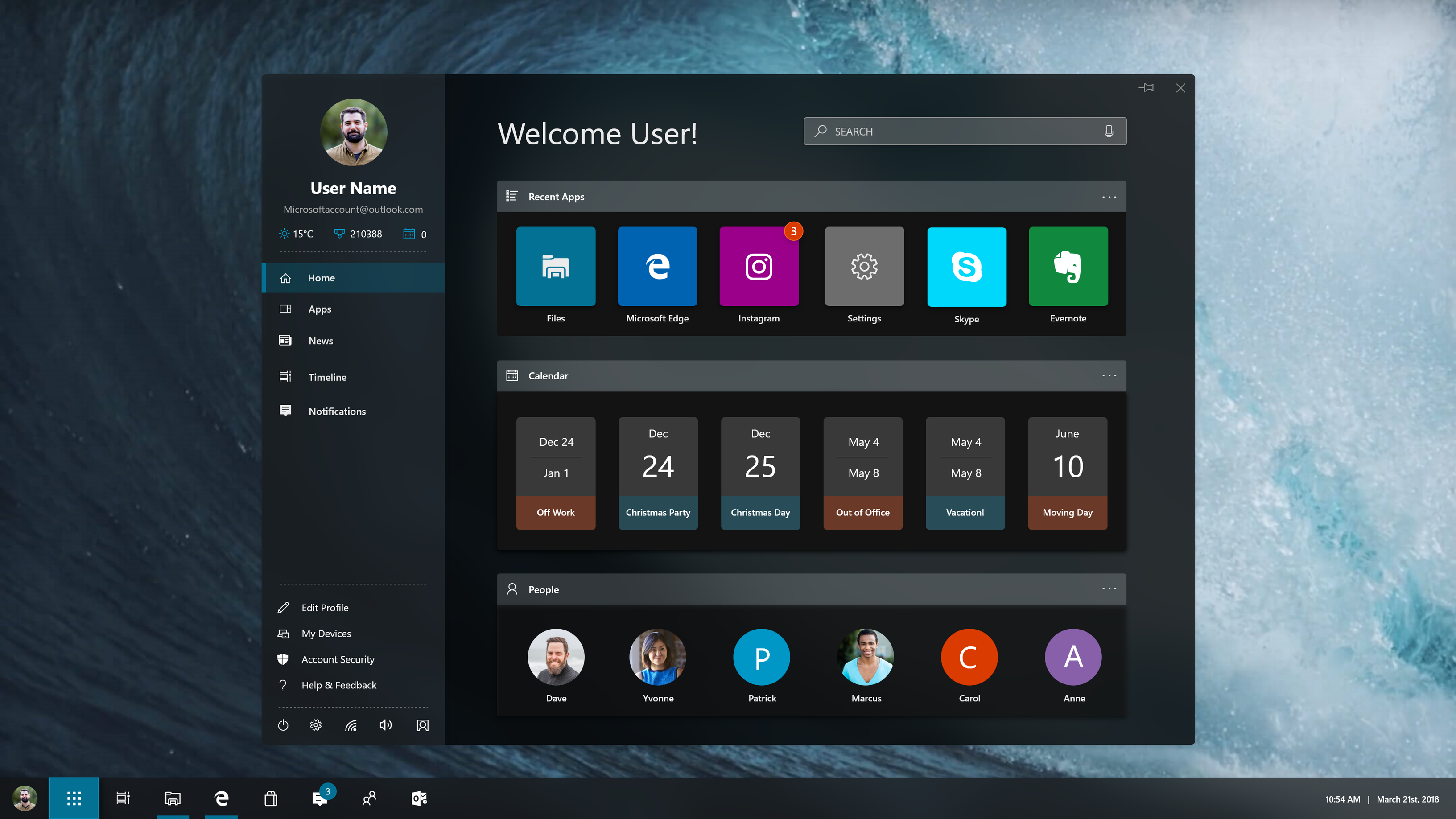 Windows Polaris Launcher Concept by enjoyfebruary on DeviantArt