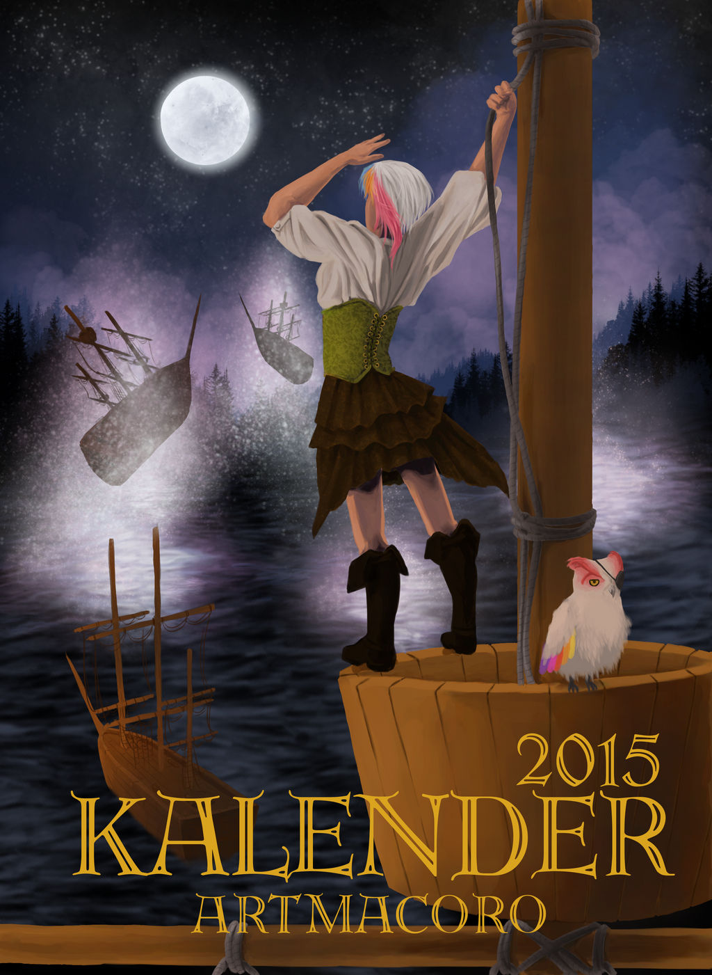 ArtMacoro Calendar Cover 2015 by Lucrai-Arts