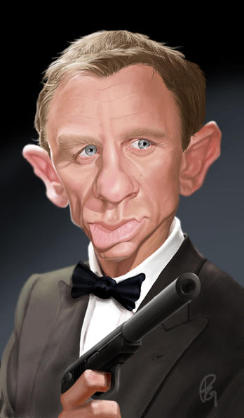 Daniel Craig 007 Caricature by KruzG on DeviantArt