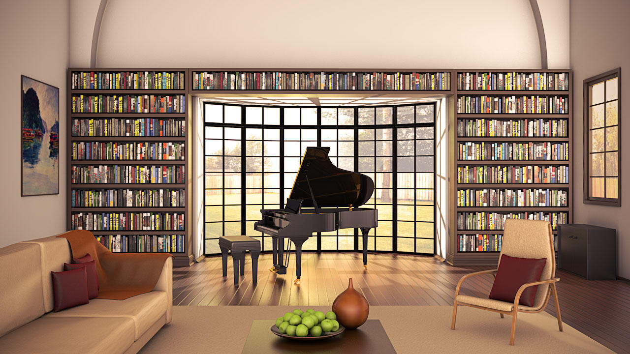 Interior in Cinema 4D by ficdogg
