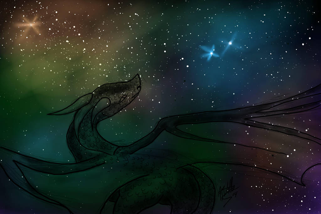 Galaxy Dragon by Dragonanne on DeviantArt
