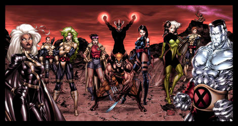 X-Men by Jim Lee, My tribute. by iergoth