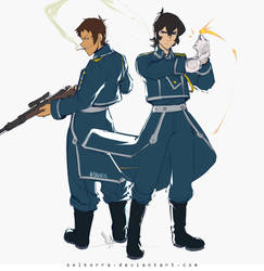 Keith Mustang and Lance Hawkeye by SolKorra