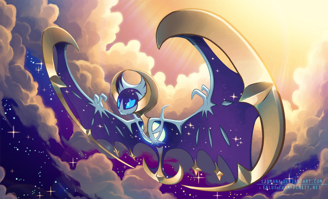 Blue-eyed Lunala by Lanmana