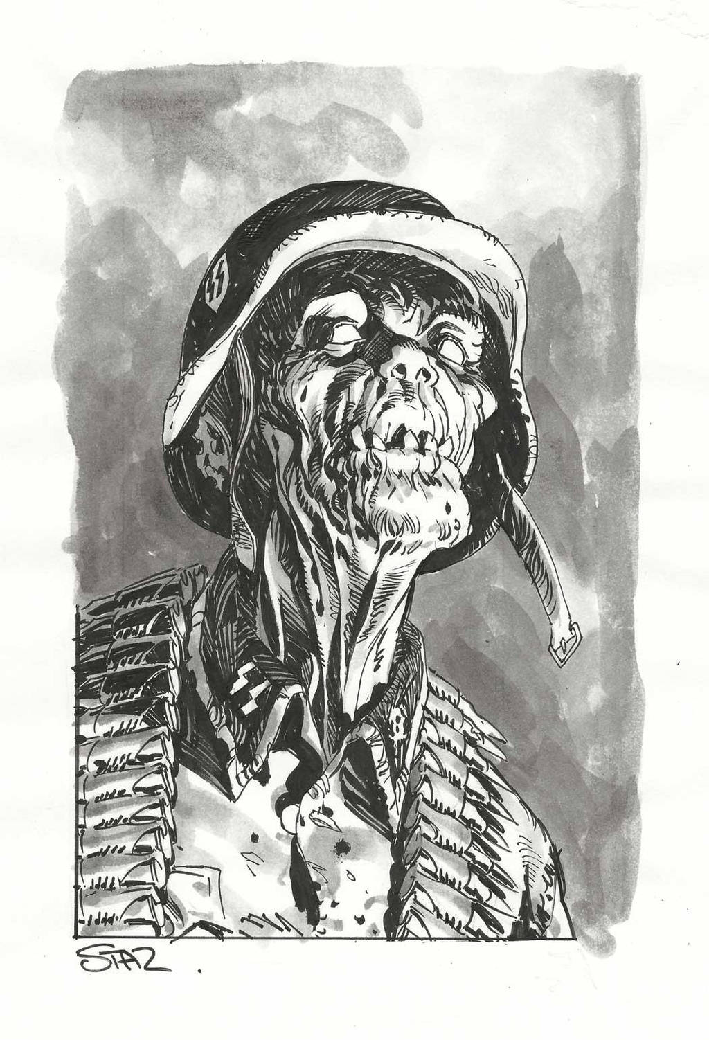 Nazi Zombie by StazJohnson