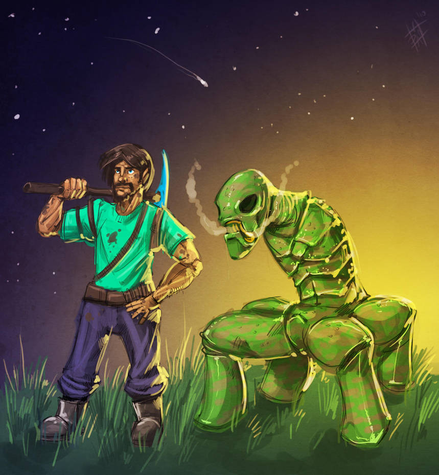 As sun rises over Minecraft... by DVan7