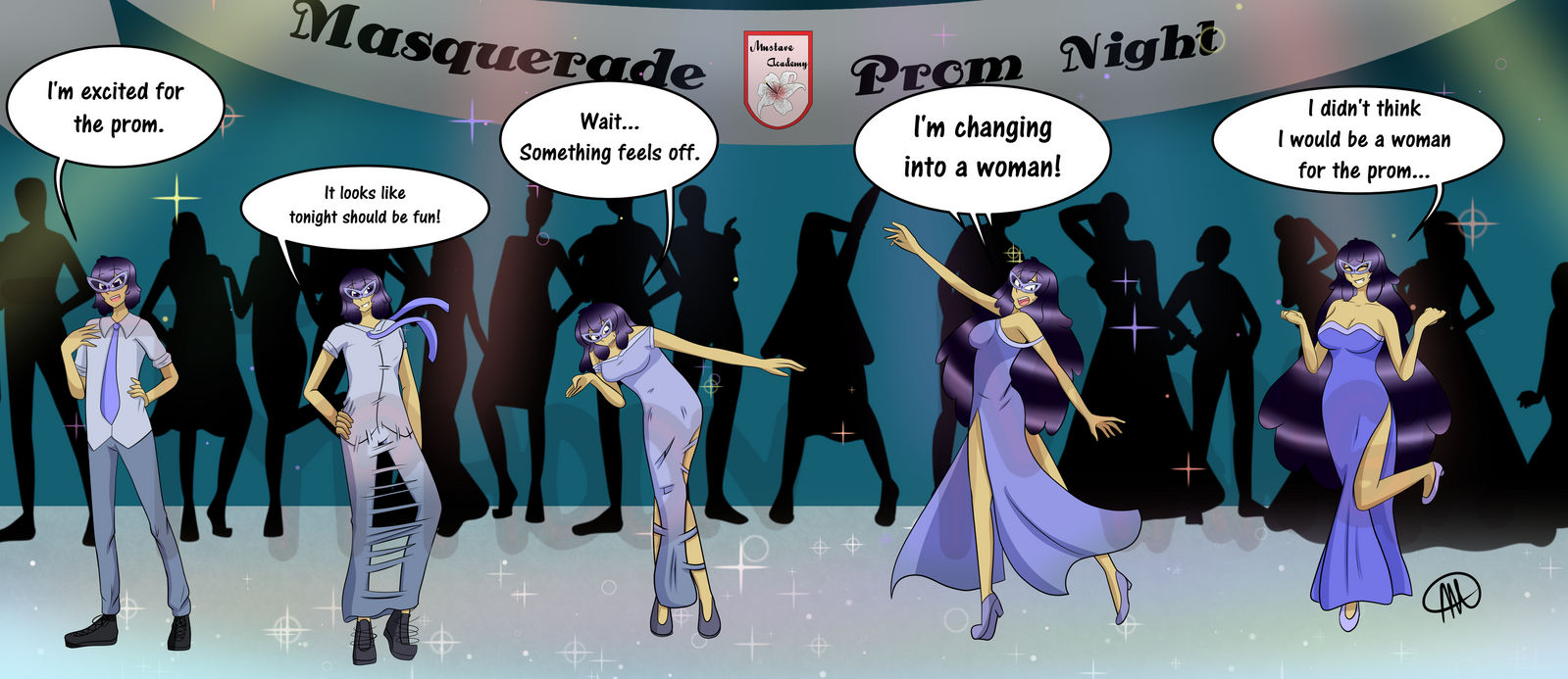 Mustave Academy Masquerade Prom Zekwars by Typhoon-Manga