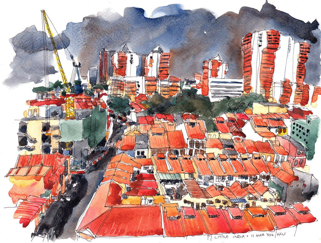 Overlooking Little India, Singapore (11 Mar 2014) by parka