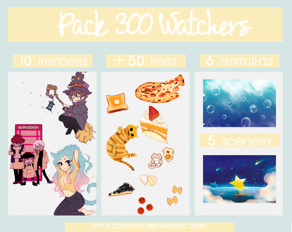 Pack 300 Watchers by ZomToy