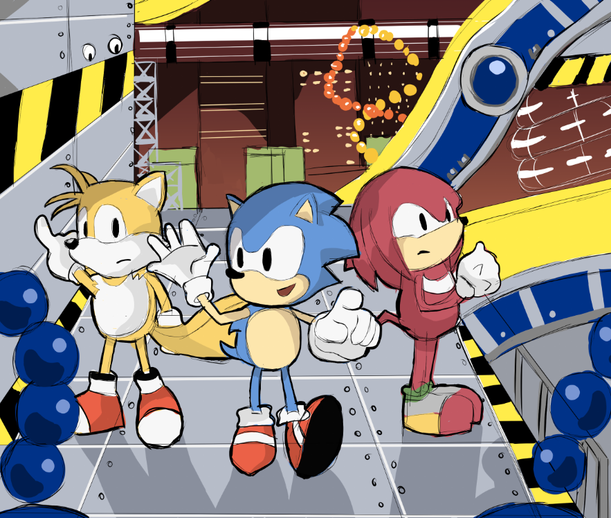 Sonic Mania Chemical Plant Zone Drawing by RamyunKing on DeviantArt