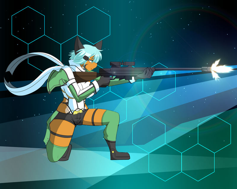 #24 Sinon (Sword Art Online II) FUNDED! by DesertFoxKatbox