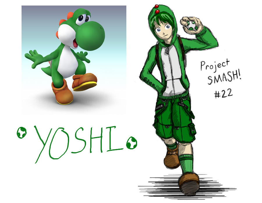 Project SMASH Yoshi by Krowjak on DeviantArt