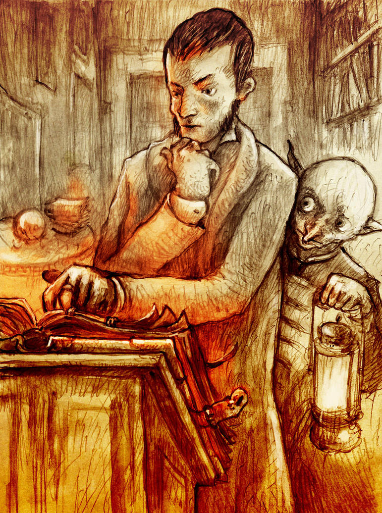 Mage in his study by Ecthelion-2