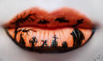 Cemetery Lip Art by Chuchy5