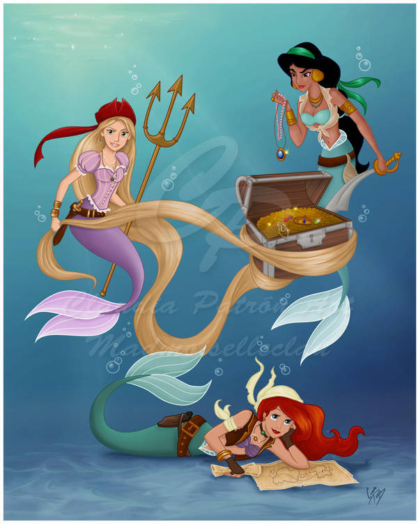 Pirate Mermaids: Commission by madmoiselleclau